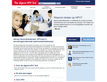 Tablet Screenshot of hpvtest.nl
